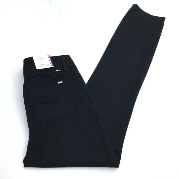 NEW Tommy Hilfiger Women's Black Riley Pants Skinny Mid Rise size 00 - Picture 10 of 10
